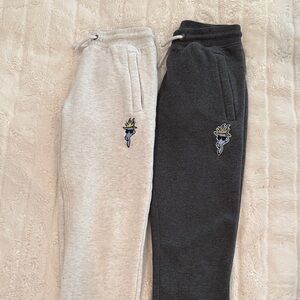 GOAT Kids OG Fleece Joggers - Ash Gray and Dark Gray- 2 pair